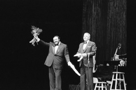 Frank Sinatra and Luciano Pavarotti