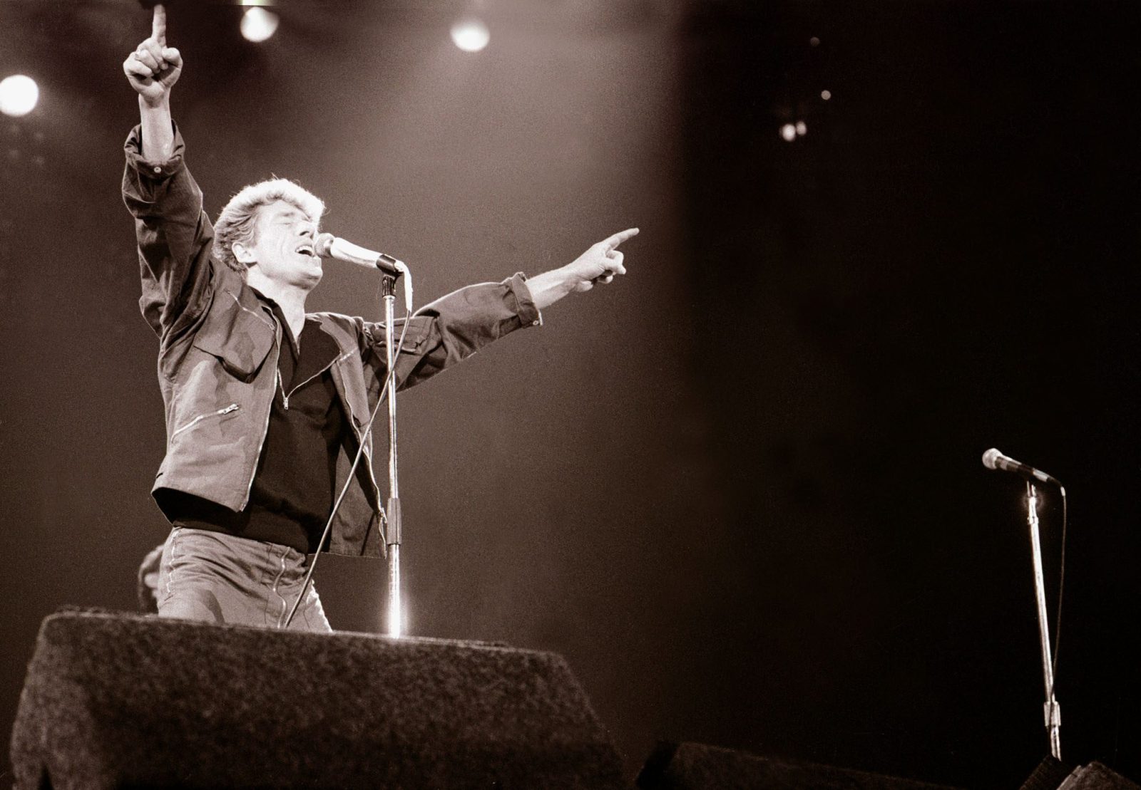 Roger Daltrey of The Who performing on stage in Toronto